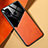 Silikon Hülle Handyhülle Gummi Schutzhülle Flexible Leder Tasche mit Magnetisch für Samsung Galaxy M31 Orange