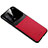 Silikon Hülle Handyhülle Gummi Schutzhülle Flexible Leder Tasche mit Magnetisch für Vivo iQOO 8 5G Rot