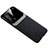 Silikon Hülle Handyhülle Gummi Schutzhülle Flexible Leder Tasche mit Magnetisch für Vivo iQOO 8 5G Schwarz