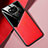 Silikon Hülle Handyhülle Gummi Schutzhülle Flexible Leder Tasche mit Magnetisch für Xiaomi Poco X3 NFC Rot