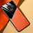 Silikon Hülle Handyhülle Gummi Schutzhülle Flexible Leder Tasche mit Magnetisch für Xiaomi Redmi 10X 5G Orange