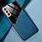 Silikon Hülle Handyhülle Gummi Schutzhülle Flexible Leder Tasche mit Magnetisch M01 für Samsung Galaxy S21 5G Blau