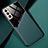 Silikon Hülle Handyhülle Gummi Schutzhülle Flexible Leder Tasche mit Magnetisch M01 für Samsung Galaxy S21 5G Grün