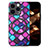 Silikon Hülle Handyhülle Gummi Schutzhülle Flexible Leder Tasche mit Magnetisch S01D für Apple iPhone 14 Pro Violett
