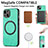 Silikon Hülle Handyhülle Gummi Schutzhülle Flexible Leder Tasche mit Magnetisch S11D für Apple iPhone 14