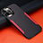 Silikon Hülle Handyhülle Gummi Schutzhülle Flexible Leder Tasche N01 für Apple iPhone 12 Pro Max Schwarz
