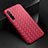 Silikon Hülle Handyhülle Gummi Schutzhülle Flexible Leder Tasche S01 für Realme X50 5G Rot