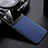 Silikon Hülle Handyhülle Gummi Schutzhülle Flexible Leder Tasche S01 für Samsung Galaxy A51 5G Blau