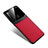 Silikon Hülle Handyhülle Gummi Schutzhülle Flexible Leder Tasche S02 für Xiaomi Redmi Note 8 (2021) Rot
