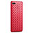Silikon Hülle Handyhülle Gummi Schutzhülle Flexible Leder Tasche S03 für Oppo A12e Rot
