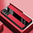 Silikon Hülle Handyhülle Gummi Schutzhülle Flexible Leder Tasche S03 für Oppo Reno6 Pro 5G Rot