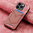 Silikon Hülle Handyhülle Gummi Schutzhülle Flexible Leder Tasche SD3 für Apple iPhone 13 Pro Max Rosa
