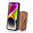 Silikon Hülle Handyhülle Gummi Schutzhülle Flexible Leder Tasche SD3 für Apple iPhone 14