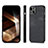 Silikon Hülle Handyhülle Gummi Schutzhülle Flexible Leder Tasche SD3 für Apple iPhone 14 Schwarz
