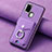 Silikon Hülle Handyhülle Gummi Schutzhülle Flexible Leder Tasche SD3 für Samsung Galaxy A21s Violett