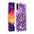 Silikon Hülle Handyhülle Gummi Schutzhülle Flexible Tasche Bling-Bling mit Fingerring Ständer S01 für Samsung Galaxy A50S