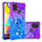 Silikon Hülle Handyhülle Gummi Schutzhülle Flexible Tasche Bling-Bling mit Fingerring Ständer S02 für Samsung Galaxy M31 Violett