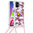 Silikon Hülle Handyhülle Gummi Schutzhülle Flexible Tasche Bling-Bling mit Schlüsselband Lanyard S02 für Samsung Galaxy M51 Rot
