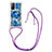 Silikon Hülle Handyhülle Gummi Schutzhülle Flexible Tasche Bling-Bling mit Schlüsselband Lanyard S02 für Xiaomi Mi 10T 5G
