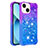 Silikon Hülle Handyhülle Gummi Schutzhülle Flexible Tasche Bling-Bling S02 für Apple iPhone 13 Violett