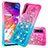Silikon Hülle Handyhülle Gummi Schutzhülle Flexible Tasche Bling-Bling S02 für Samsung Galaxy A70S Rosa