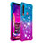 Silikon Hülle Handyhülle Gummi Schutzhülle Flexible Tasche Bling-Bling S02 für Samsung Galaxy A9 Star Pro Hellblau