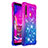 Silikon Hülle Handyhülle Gummi Schutzhülle Flexible Tasche Bling-Bling S02 für Samsung Galaxy A9 Star Pro Violett