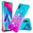 Silikon Hülle Handyhülle Gummi Schutzhülle Flexible Tasche Bling-Bling S02 für Samsung Galaxy M10