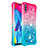 Silikon Hülle Handyhülle Gummi Schutzhülle Flexible Tasche Bling-Bling S02 für Samsung Galaxy M10 Rosa