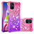 Silikon Hülle Handyhülle Gummi Schutzhülle Flexible Tasche Bling-Bling S02 für Samsung Galaxy M51 Pink
