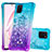 Silikon Hülle Handyhülle Gummi Schutzhülle Flexible Tasche Bling-Bling S02 für Samsung Galaxy M60s Hellblau