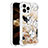 Silikon Hülle Handyhülle Gummi Schutzhülle Flexible Tasche Bling-Bling S03 für Apple iPhone 13 Pro Gold