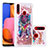Silikon Hülle Handyhülle Gummi Schutzhülle Flexible Tasche Bling-Bling S03 für Samsung Galaxy A20s Plusfarbig