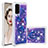 Silikon Hülle Handyhülle Gummi Schutzhülle Flexible Tasche Bling-Bling S03 für Samsung Galaxy S20 5G Violett