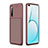 Silikon Hülle Handyhülle Gummi Schutzhülle Flexible Tasche Köper für Realme X3 Braun