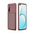 Silikon Hülle Handyhülle Gummi Schutzhülle Flexible Tasche Köper für Realme X3 SuperZoom Braun Petit