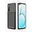 Silikon Hülle Handyhülle Gummi Schutzhülle Flexible Tasche Köper für Realme X50m 5G Schwarz