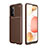 Silikon Hülle Handyhülle Gummi Schutzhülle Flexible Tasche Köper für Samsung Galaxy A72 5G Braun