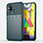Silikon Hülle Handyhülle Gummi Schutzhülle Flexible Tasche Köper für Samsung Galaxy M21s Grün