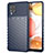 Silikon Hülle Handyhülle Gummi Schutzhülle Flexible Tasche Köper S01 für Samsung Galaxy A42 5G Blau