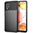 Silikon Hülle Handyhülle Gummi Schutzhülle Flexible Tasche Köper S01 für Samsung Galaxy A42 5G Schwarz