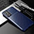 Silikon Hülle Handyhülle Gummi Schutzhülle Flexible Tasche Köper S01 für Samsung Galaxy A82 5G Blau