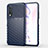 Silikon Hülle Handyhülle Gummi Schutzhülle Flexible Tasche Line C01 für Huawei Nova 6 5G Blau