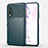 Silikon Hülle Handyhülle Gummi Schutzhülle Flexible Tasche Line C01 für Huawei Nova 6 5G Grün