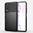 Silikon Hülle Handyhülle Gummi Schutzhülle Flexible Tasche Line C01 für Huawei Nova 6 5G Schwarz