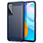 Silikon Hülle Handyhülle Gummi Schutzhülle Flexible Tasche Line für Huawei Y7a Blau