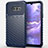 Silikon Hülle Handyhülle Gummi Schutzhülle Flexible Tasche Line für LG G8X ThinQ Blau