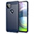 Silikon Hülle Handyhülle Gummi Schutzhülle Flexible Tasche Line für Motorola Moto G 5G Blau
