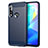 Silikon Hülle Handyhülle Gummi Schutzhülle Flexible Tasche Line für Motorola Moto G Power Blau