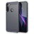 Silikon Hülle Handyhülle Gummi Schutzhülle Flexible Tasche Line für Motorola Moto One Fusion Plus Grau